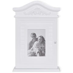 White Key Cabinet with Photo Frame