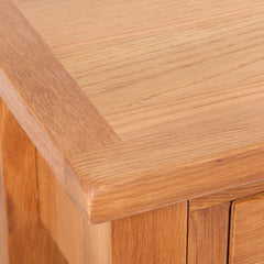 Oak Console Table with 2 Drawers
