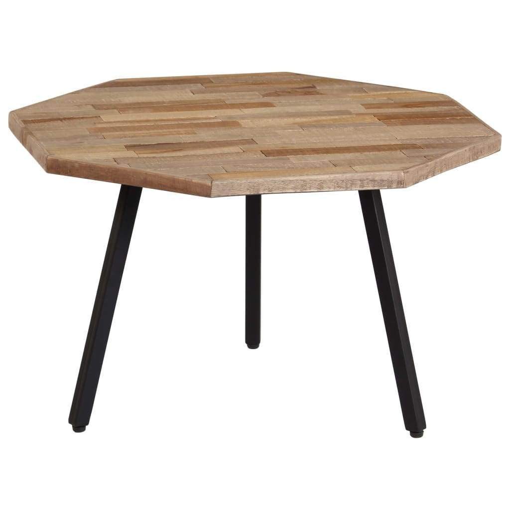 Teak Hexagon Coffee Table Set