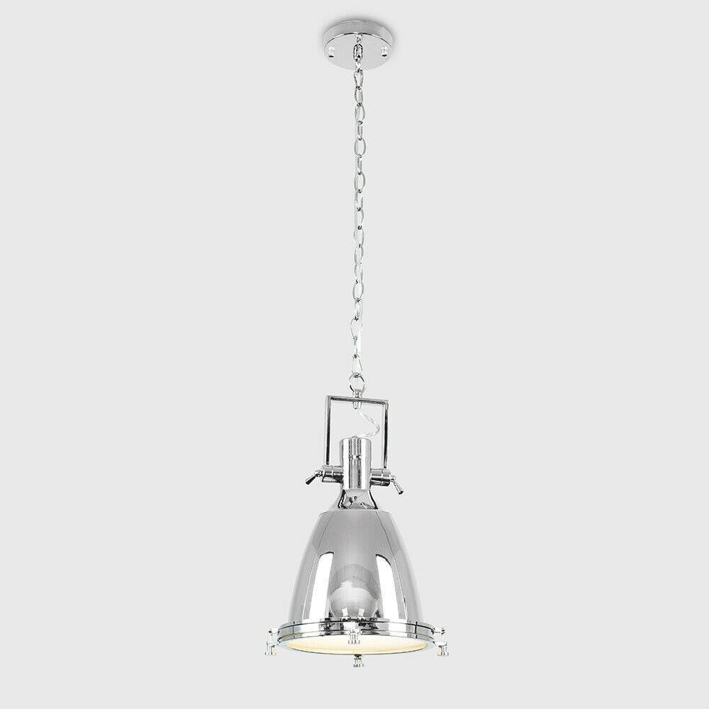 Hanging Industrial Chrome Light