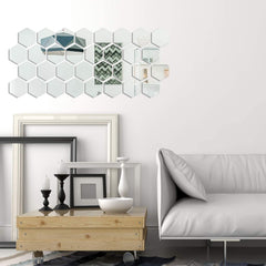 Scandi 32 Pieces Mirrors Wall Sticker