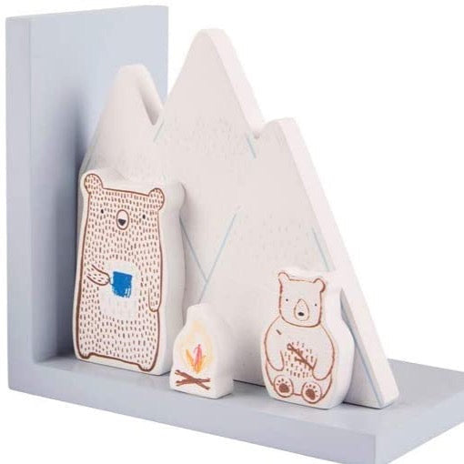 Camping With Bear Bookends