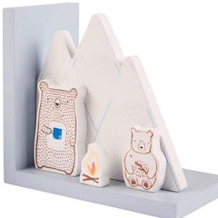Camping With Bear Bookends