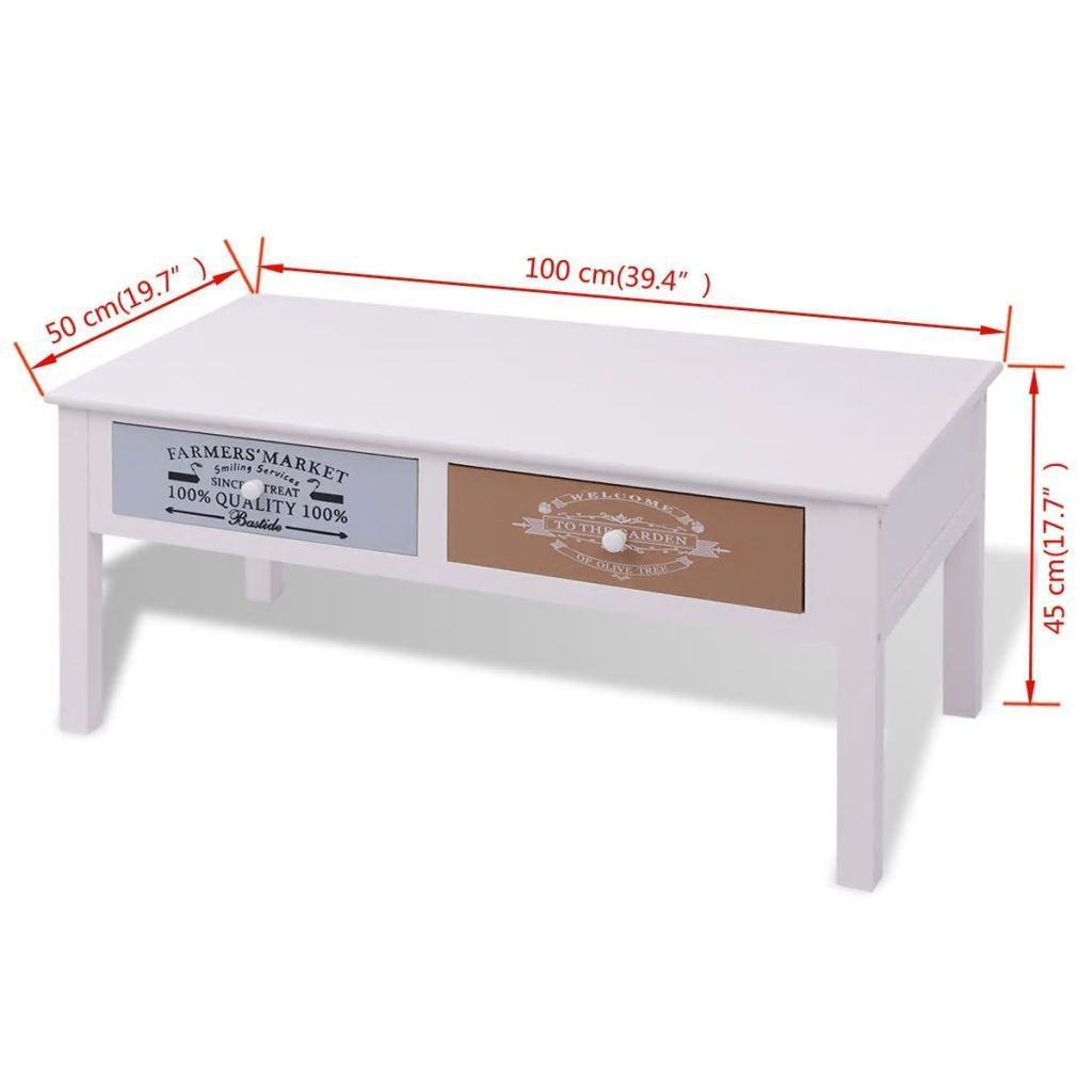 French Shabby Chic Coffee Table
