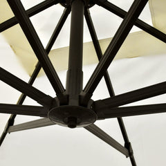 Aluminium Roma Umbrella with Portable Base - 3 x 3 m