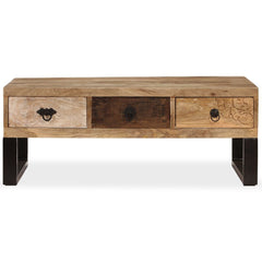 Mango Coffee Table with 3 Drawers