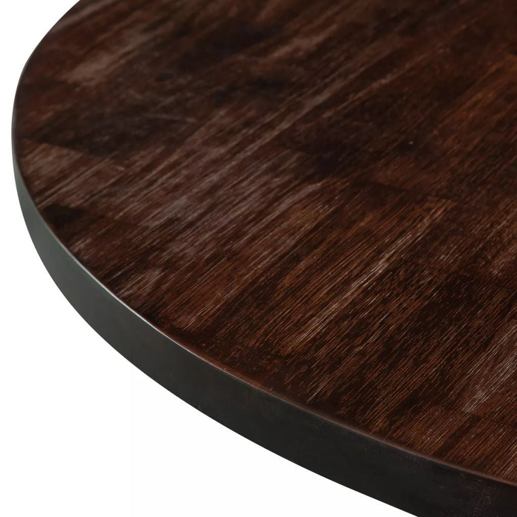 Solid Wood Pedestal Dining Table - 85 x 75 cm