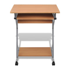 Brown Computer Pull Out Office Desk