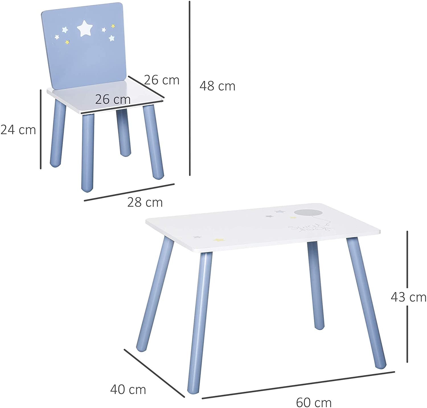 Starry Night Table And Chairs Set