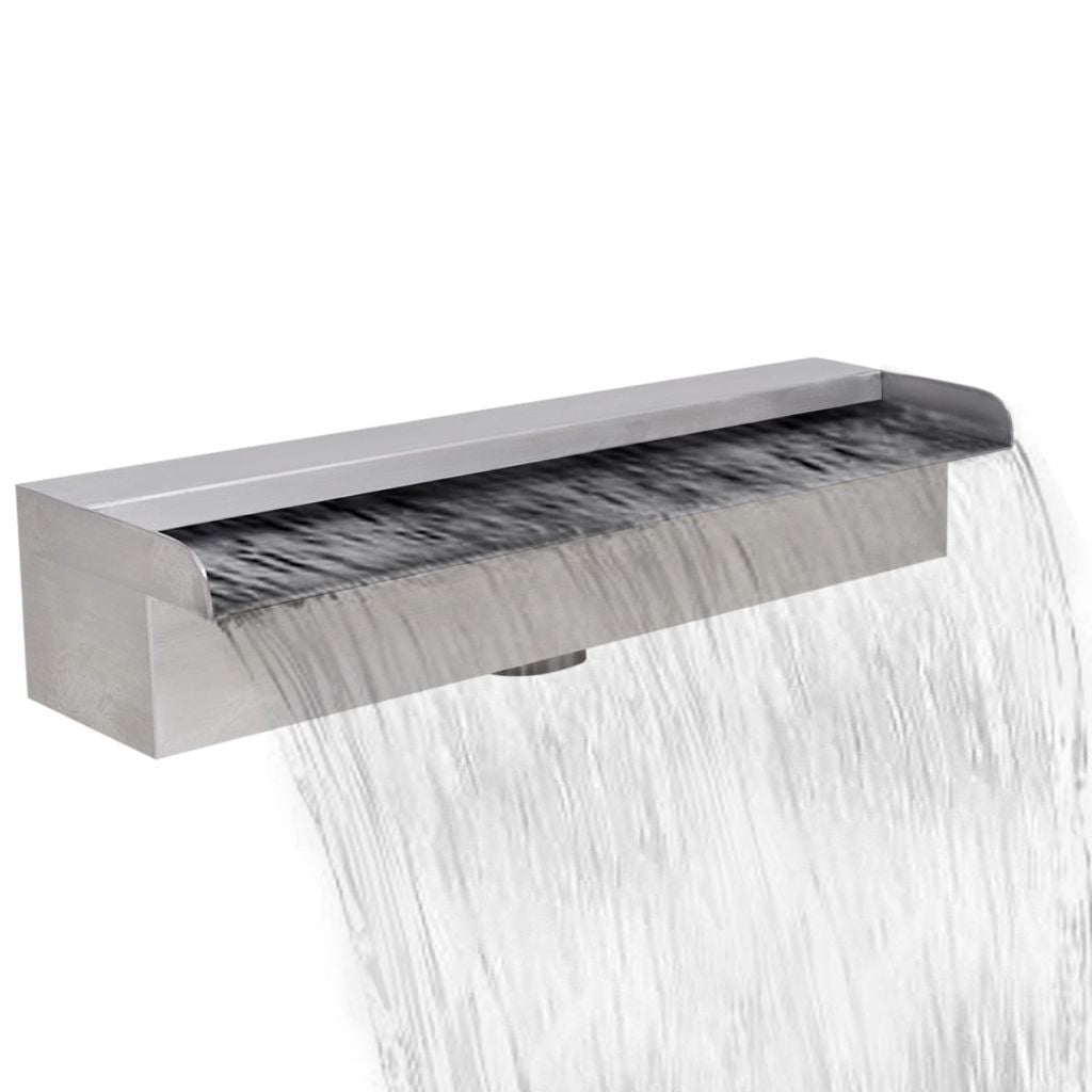 Stainless Steel Rectangular Waterfall Fountain - 45cm