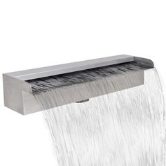 Stainless Steel Rectangular Waterfall Fountain - 45cm