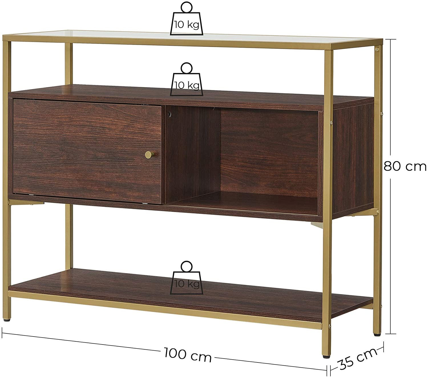 Gold Vela Cabinet