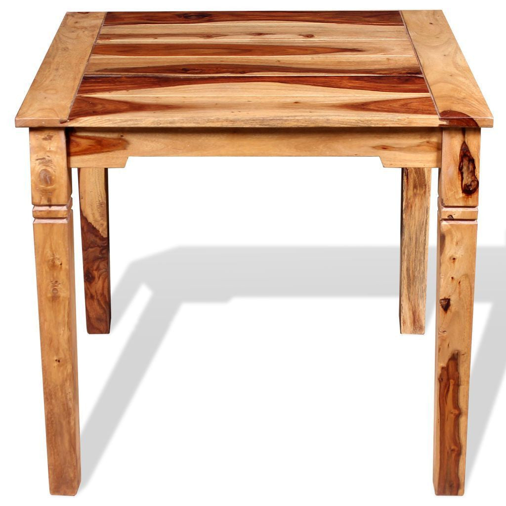 Solid Sheesham Wood Dining Table - 82 x 80 x 76 cm