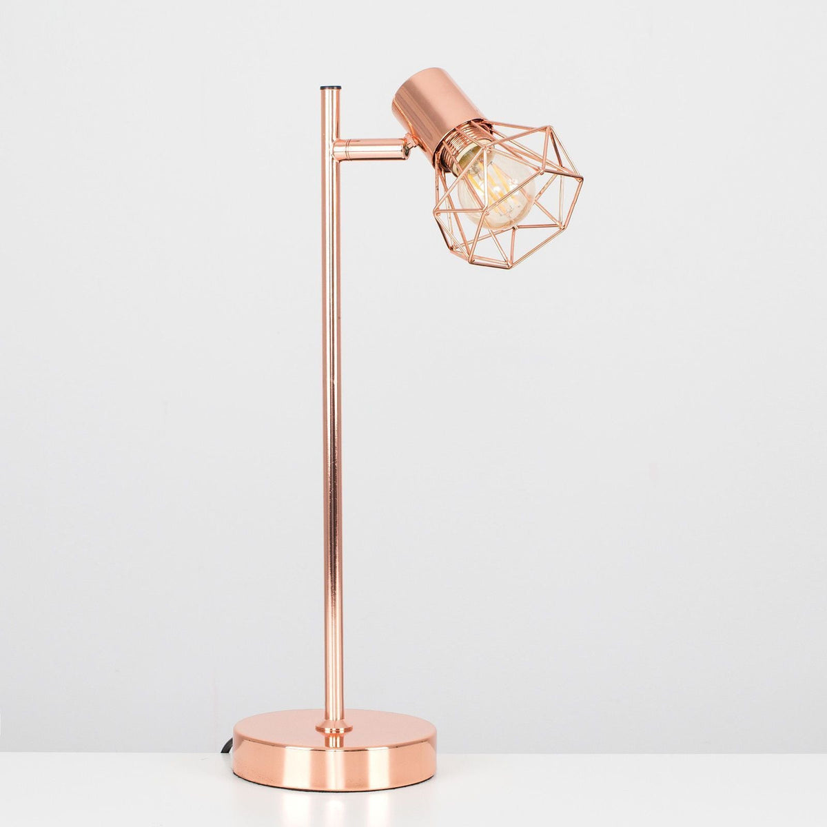 Grilled Geometric Table Lamp