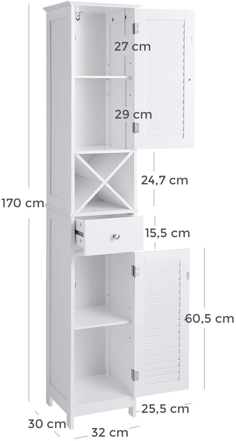 Blanco Slim Double Door Cabinet