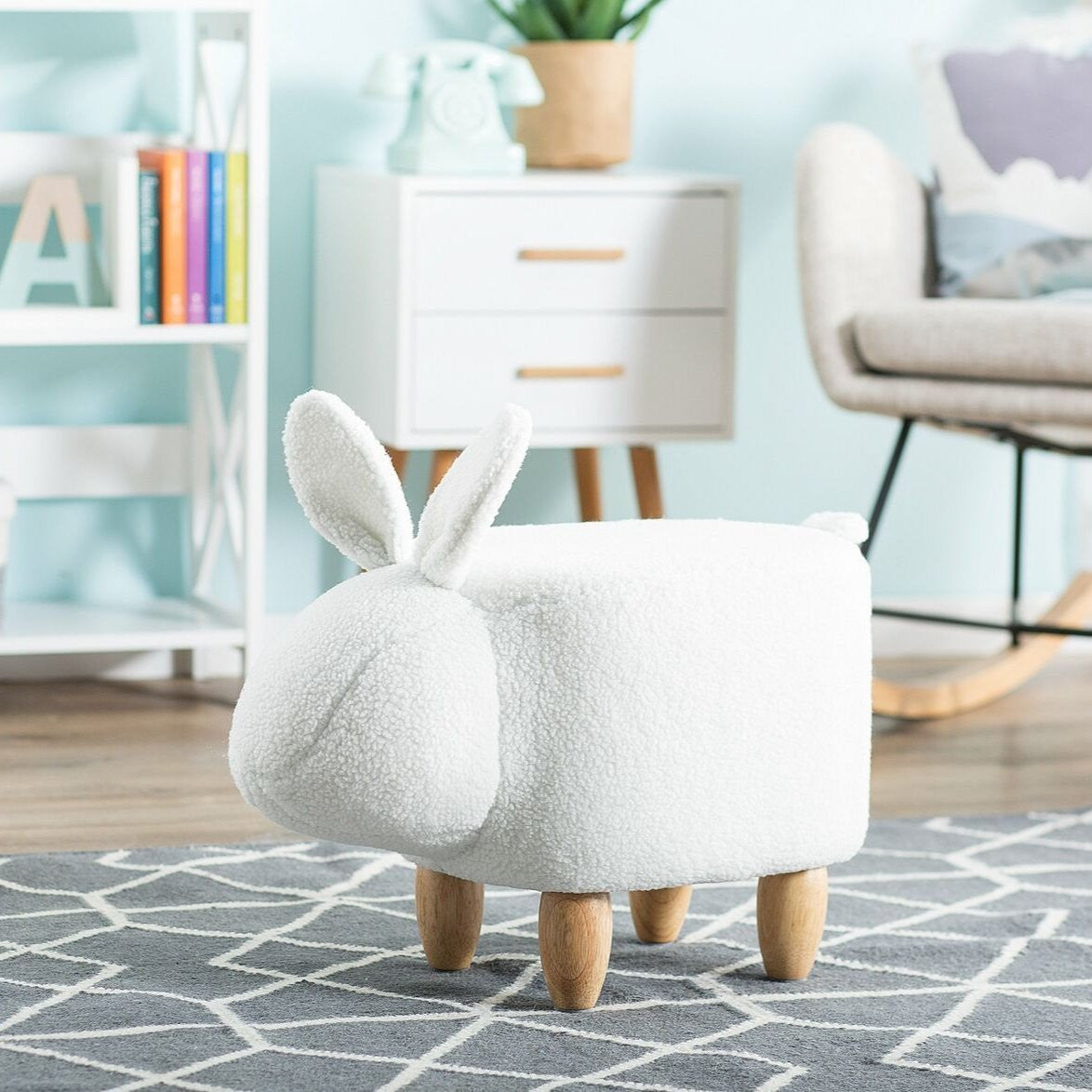 Fabric Bunny Animal Stool