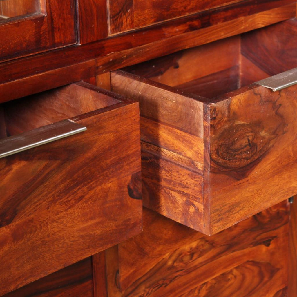 Solid Sheesham Wood Sideboard - 100 x 35 x 140 cm