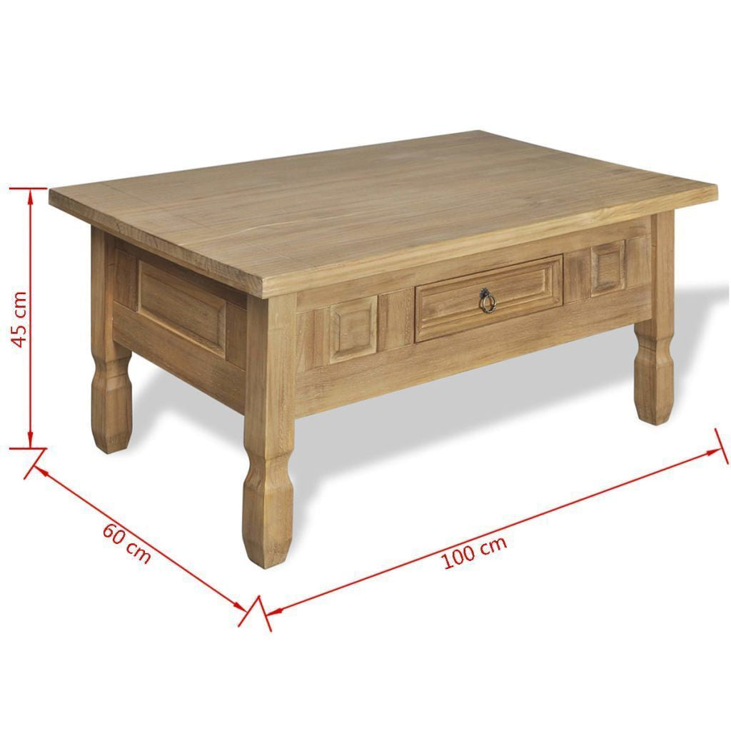 Mexican Pinewood Coffee Table