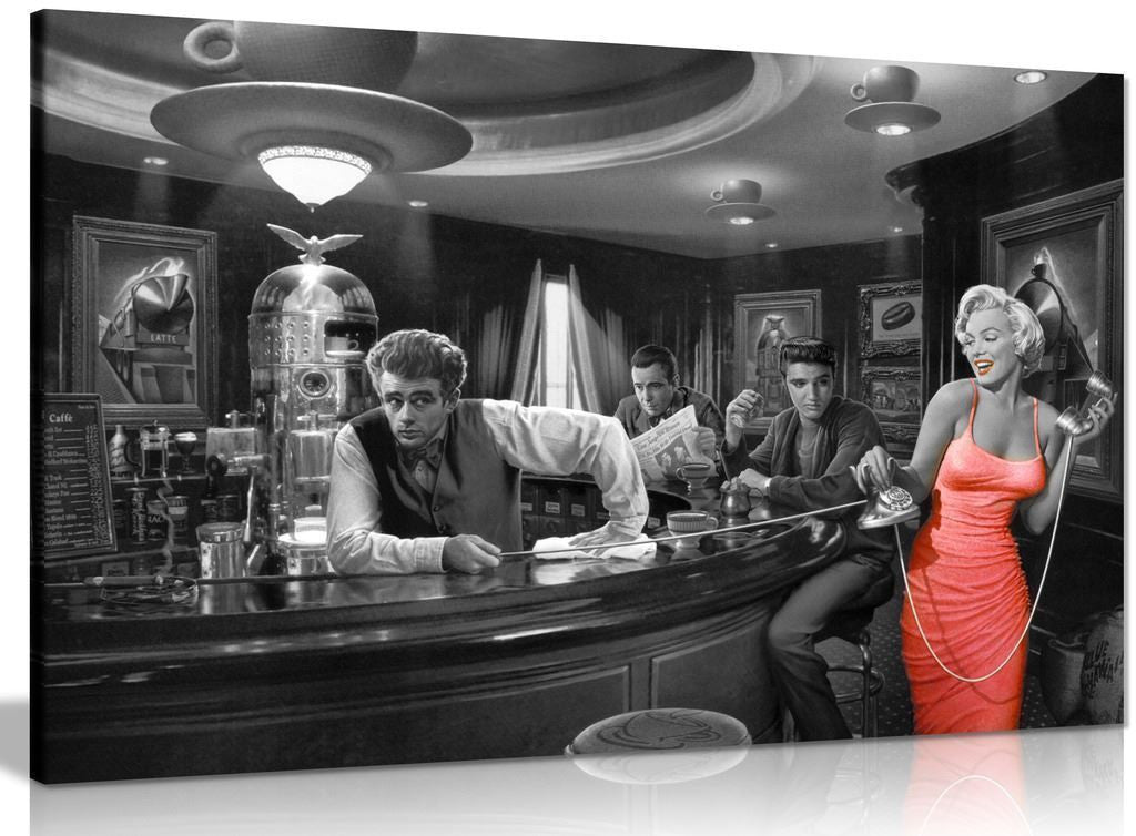 Marilyn Monroe, Elvis Presley & James Dean Canvas
