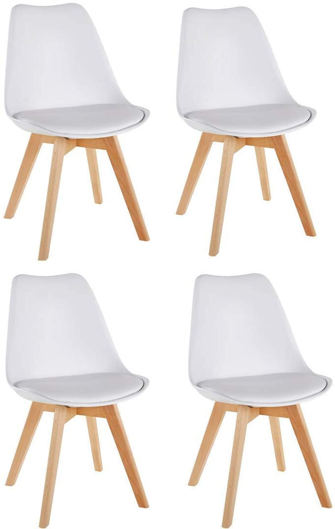 Set Of 4 Scandi Dining Chairs