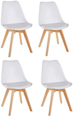 Set Of 4 Scandi Dining Chairs