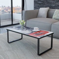 London Inspired Glass Coffee Table