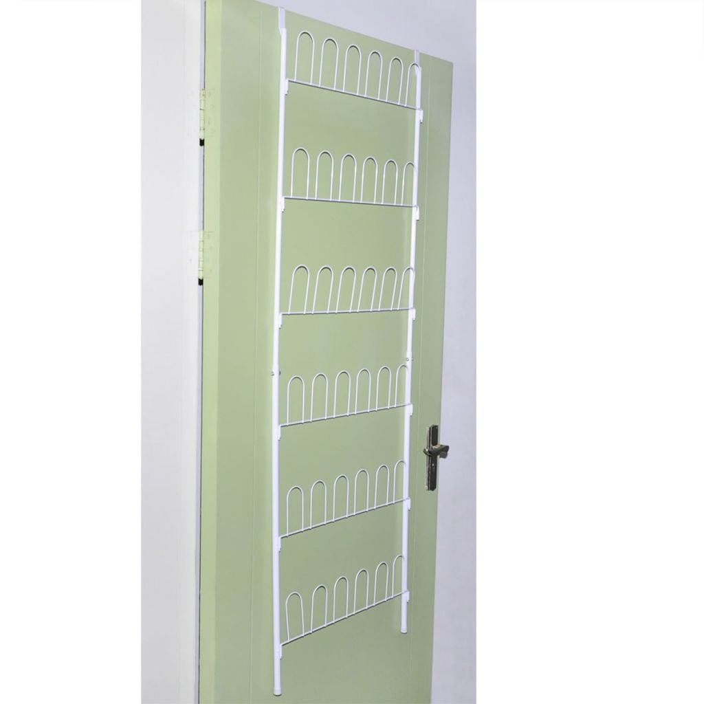 18 Pairs Shoe Racks - 2 pcs - Steel White