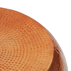 Copper Hammered Aluminium Coffee Table Side