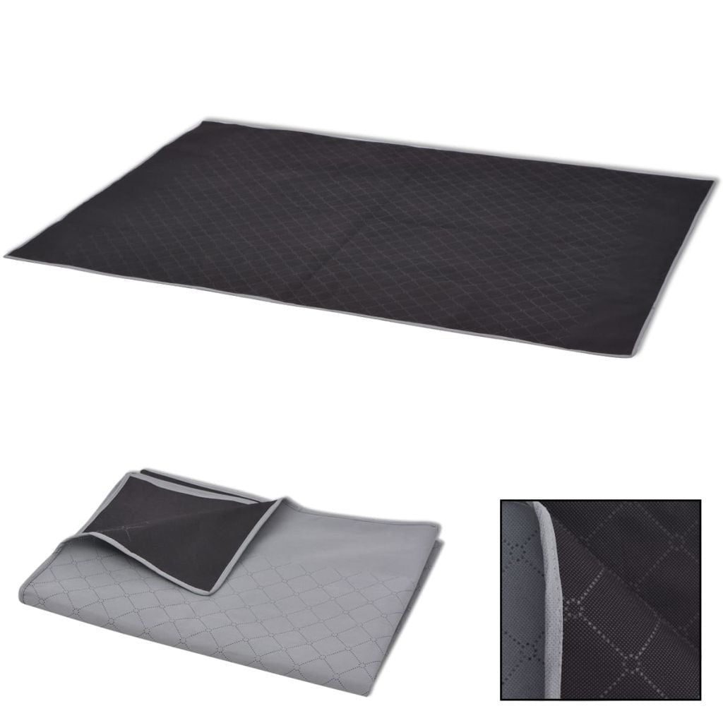 Grey and Black Picnic Blanket - 100x150 cm