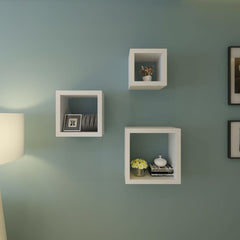 White Cube Shelf Set of 3