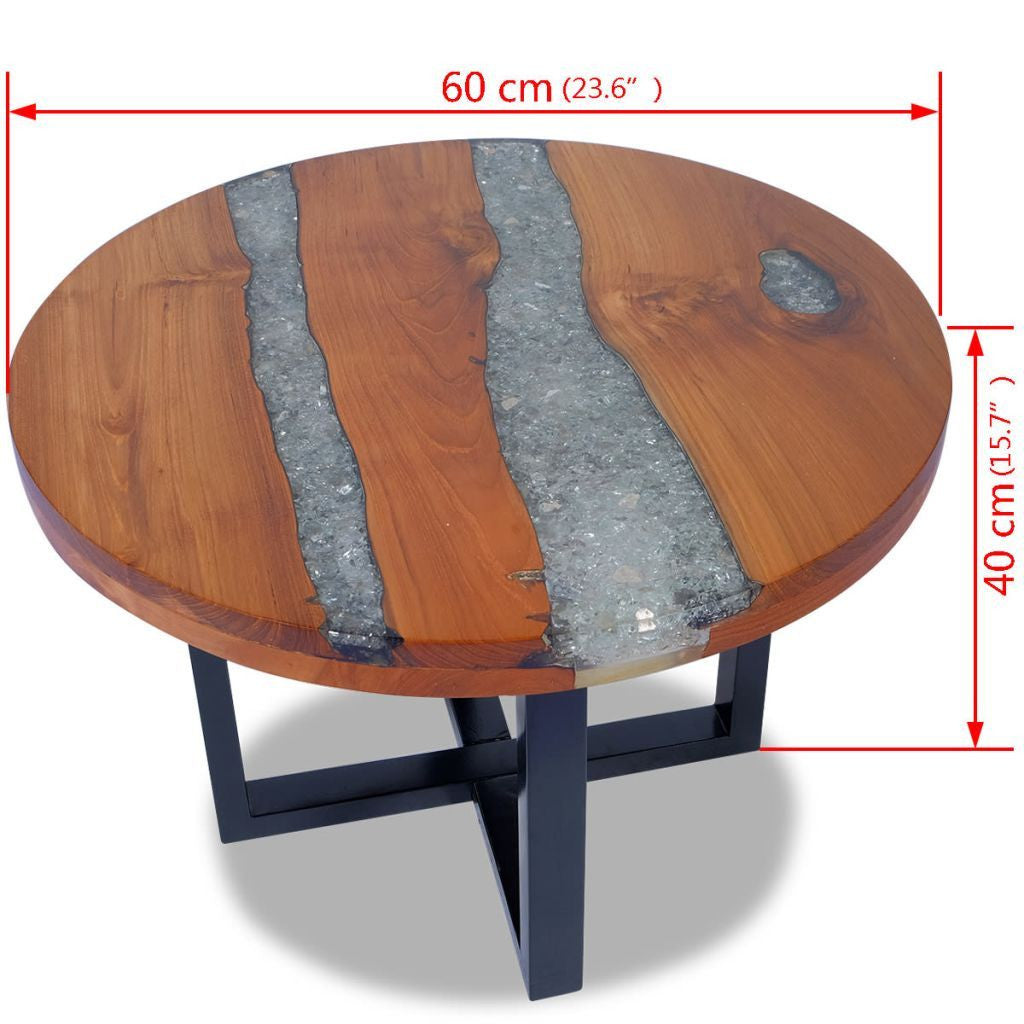 Teak Resin Coffee Table