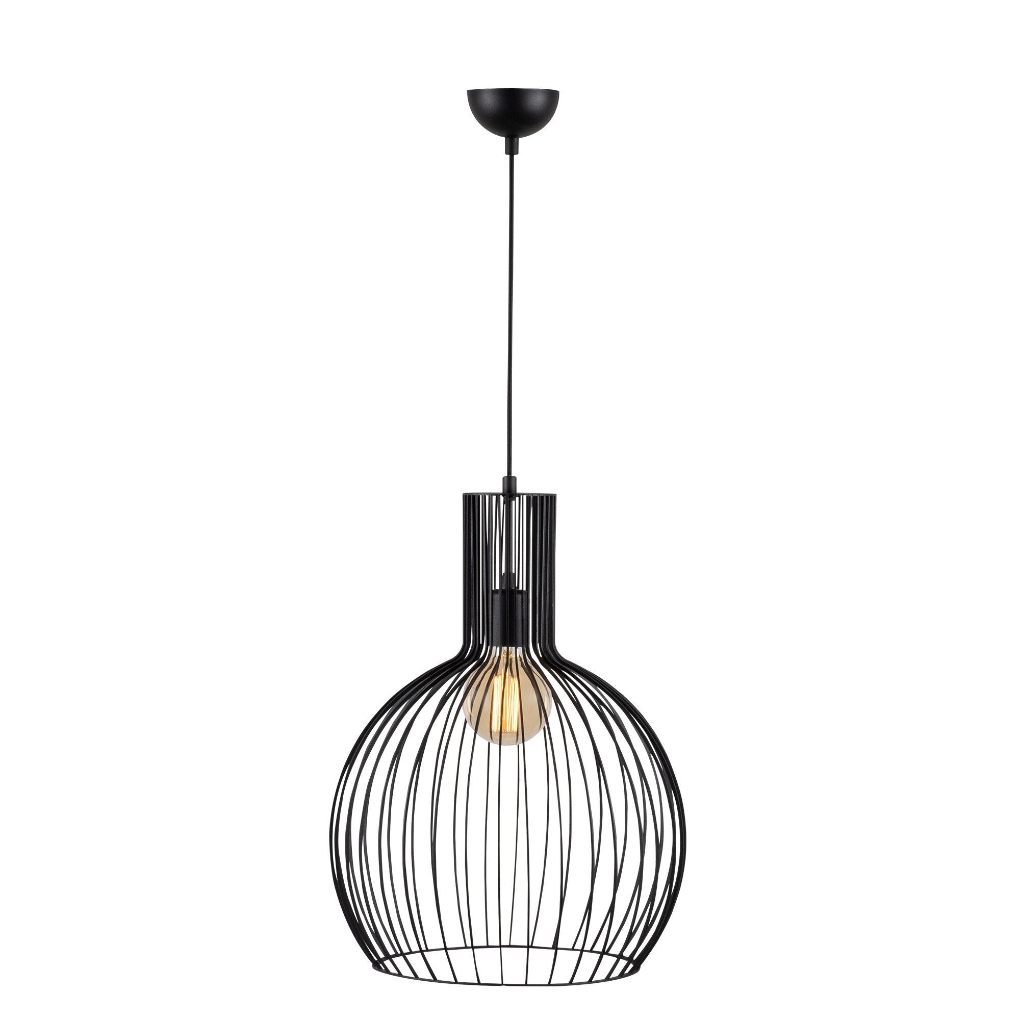 Black Geometric Chandelier Light
