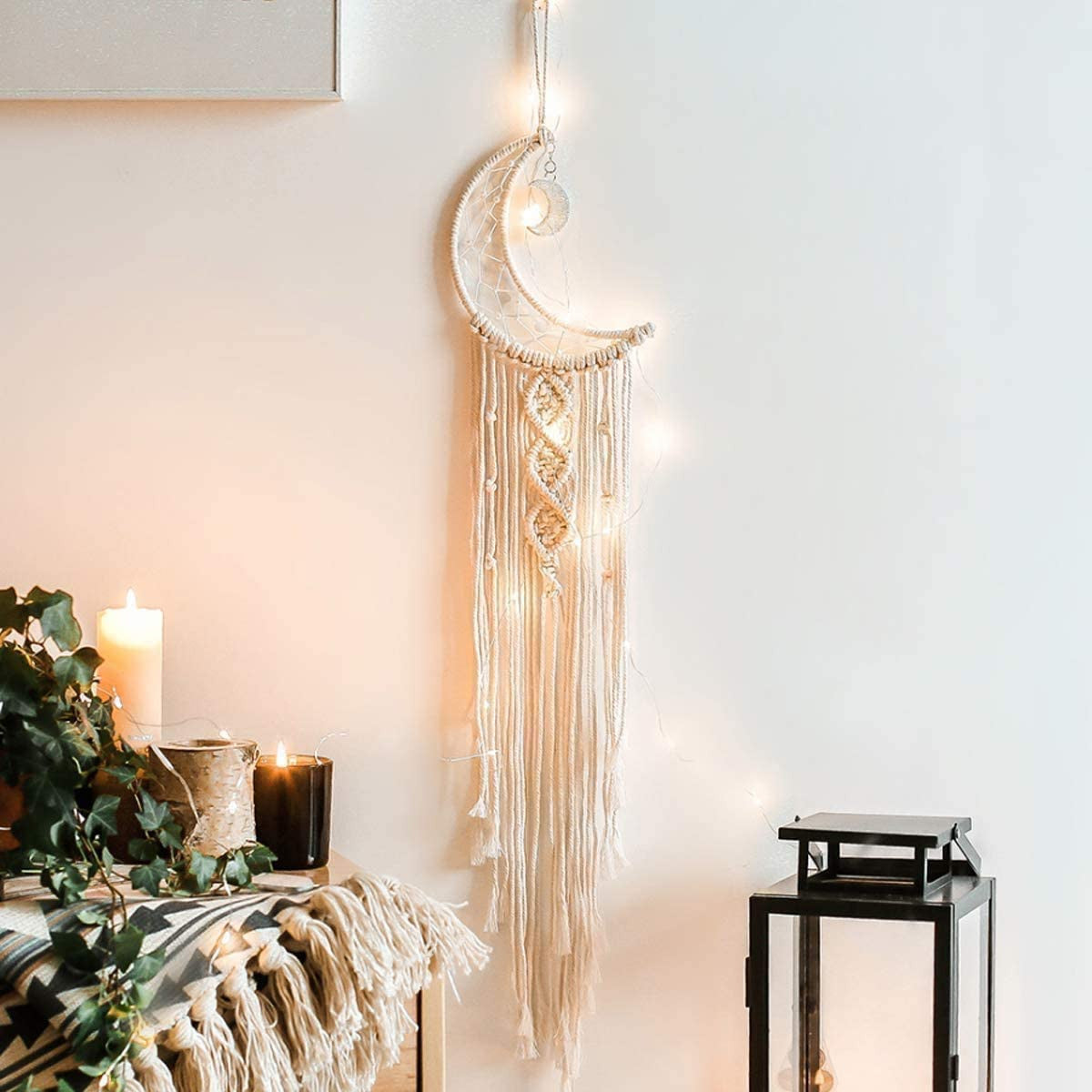 Wall Hanging with LED Light Dream Catcher