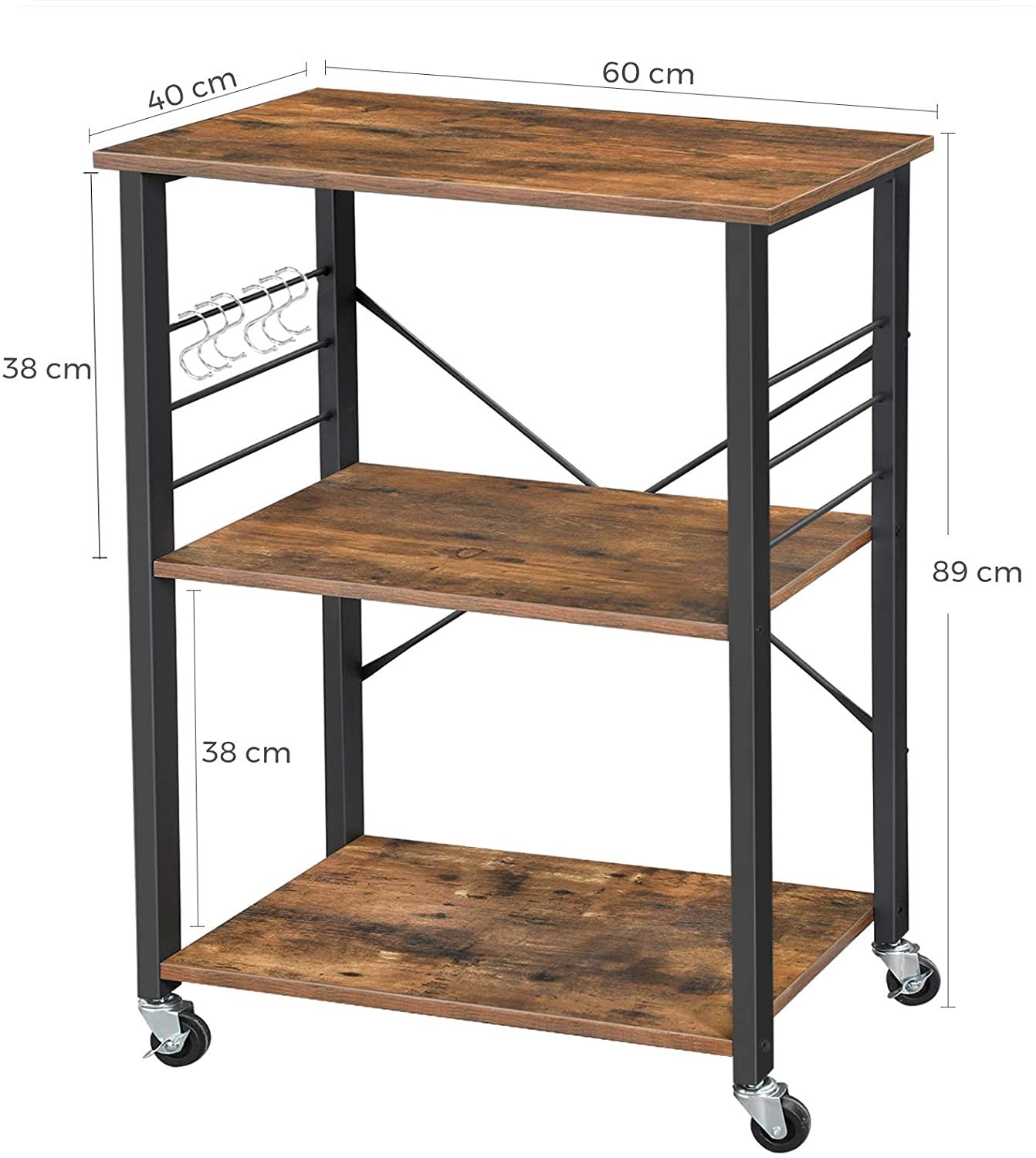 Rustic Kitchen Trolley