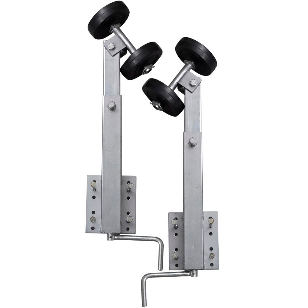 Set of 2 Boat Trailer Double Roller Bow Support 59 - 84 cm