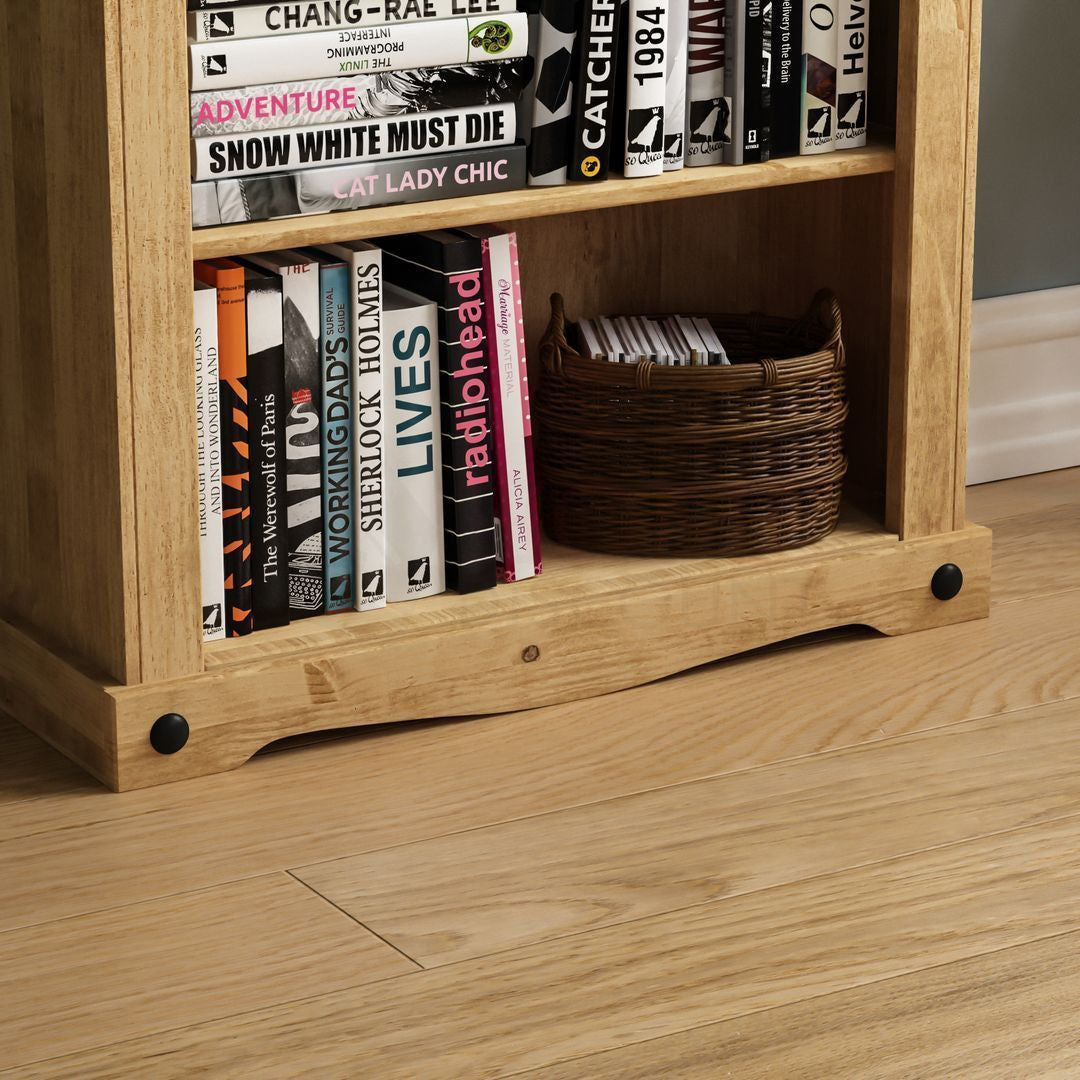 Solid Pine Wood Bookcase