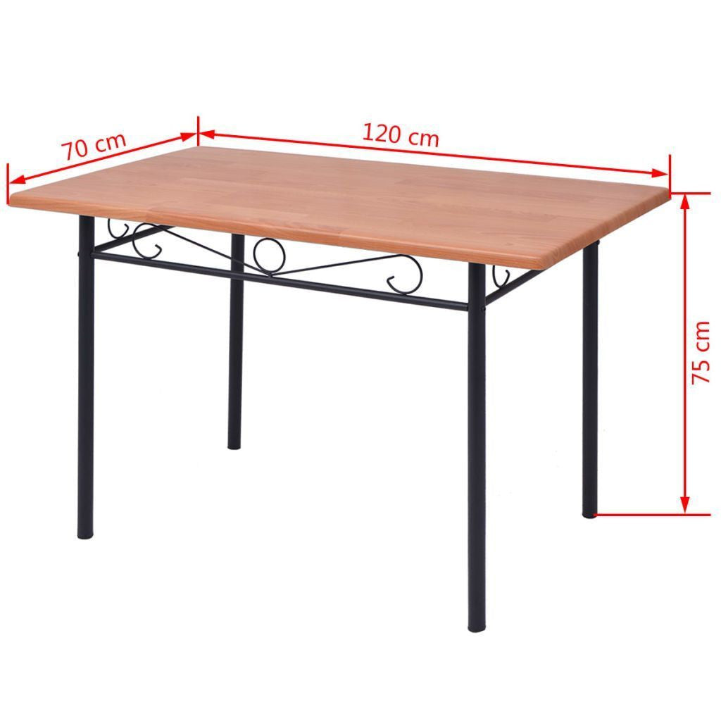 Seven Piece Brown Dining Set