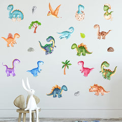 14Pc Cartoon Dinosaur Wall Stickers