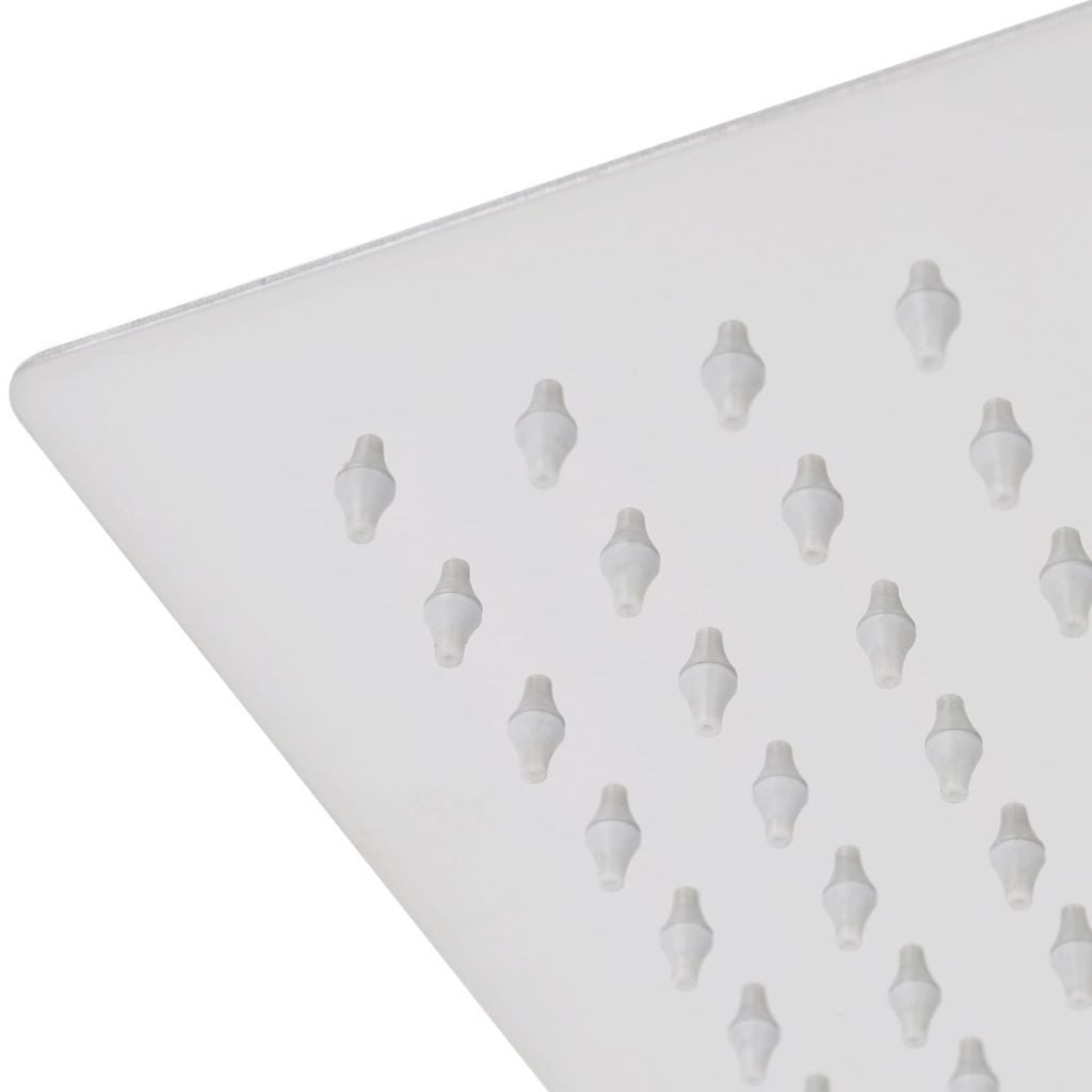 Stainless Steel Square Rain Shower Head - 20x20 cm