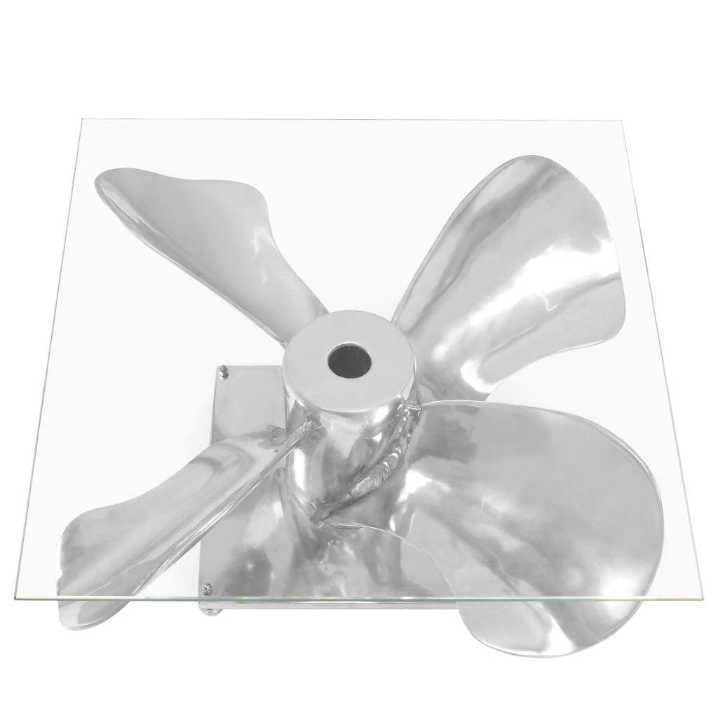 Silver Propeller Coffee Table