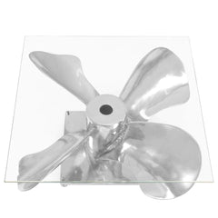 Silver Propeller Coffee Table
