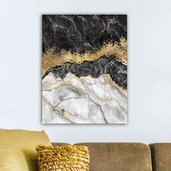 Black & Gold Marble Canvas