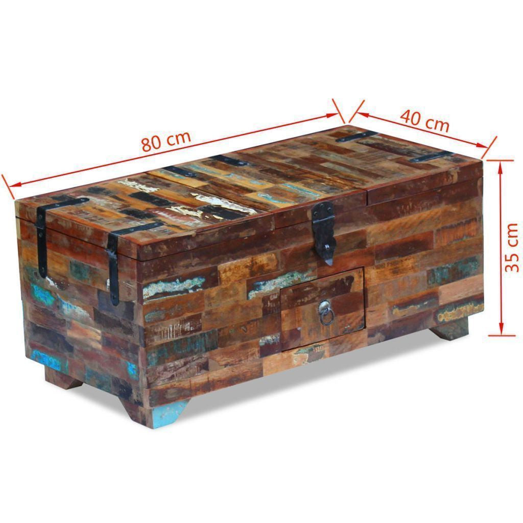 Reclaimed Wooden Coffee Table Chest