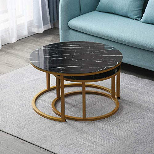 Black Marble Table Nest