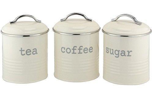 Airtight Tea Sugar And Coffee Storage Jars Set