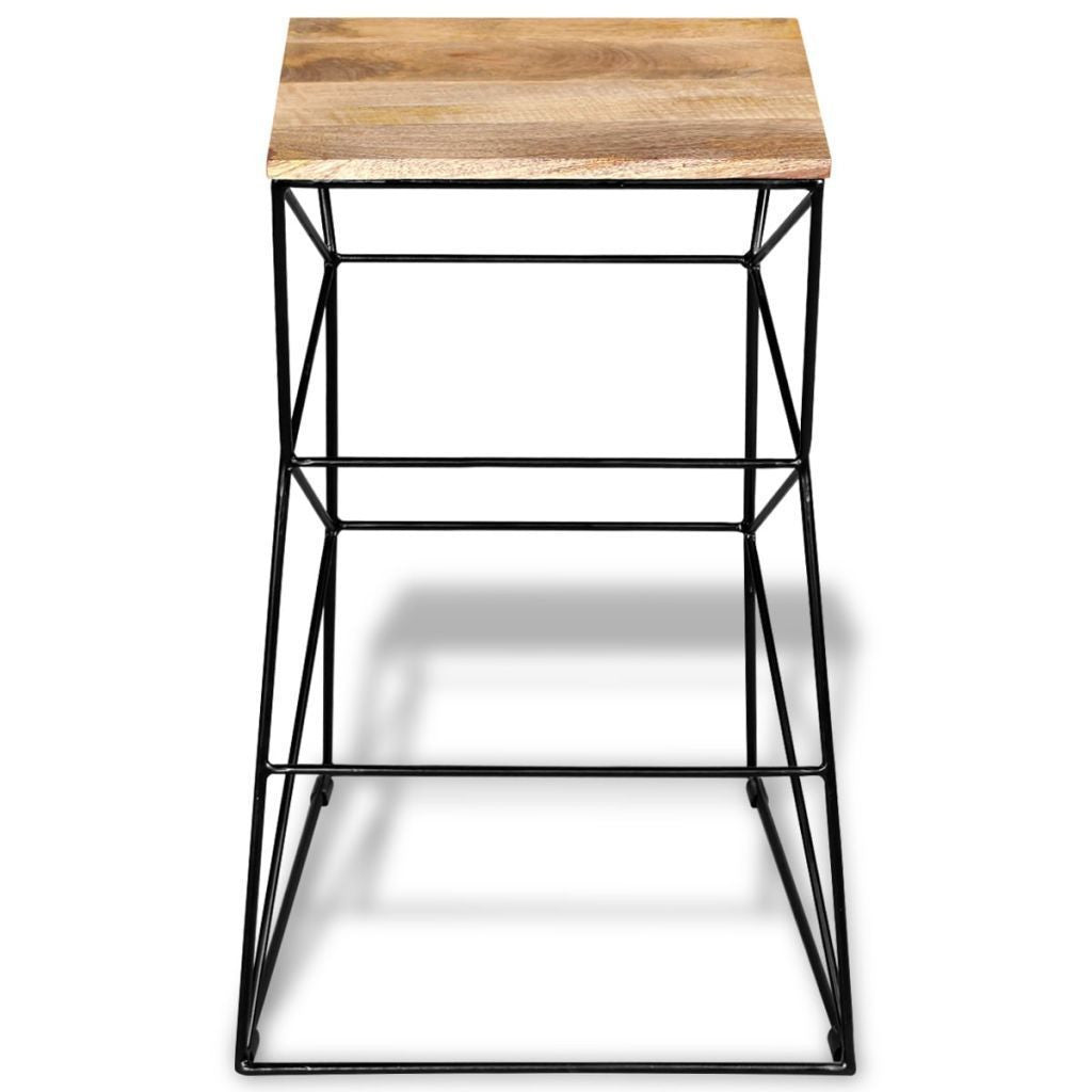 Solid Mango Wood Bar Stool