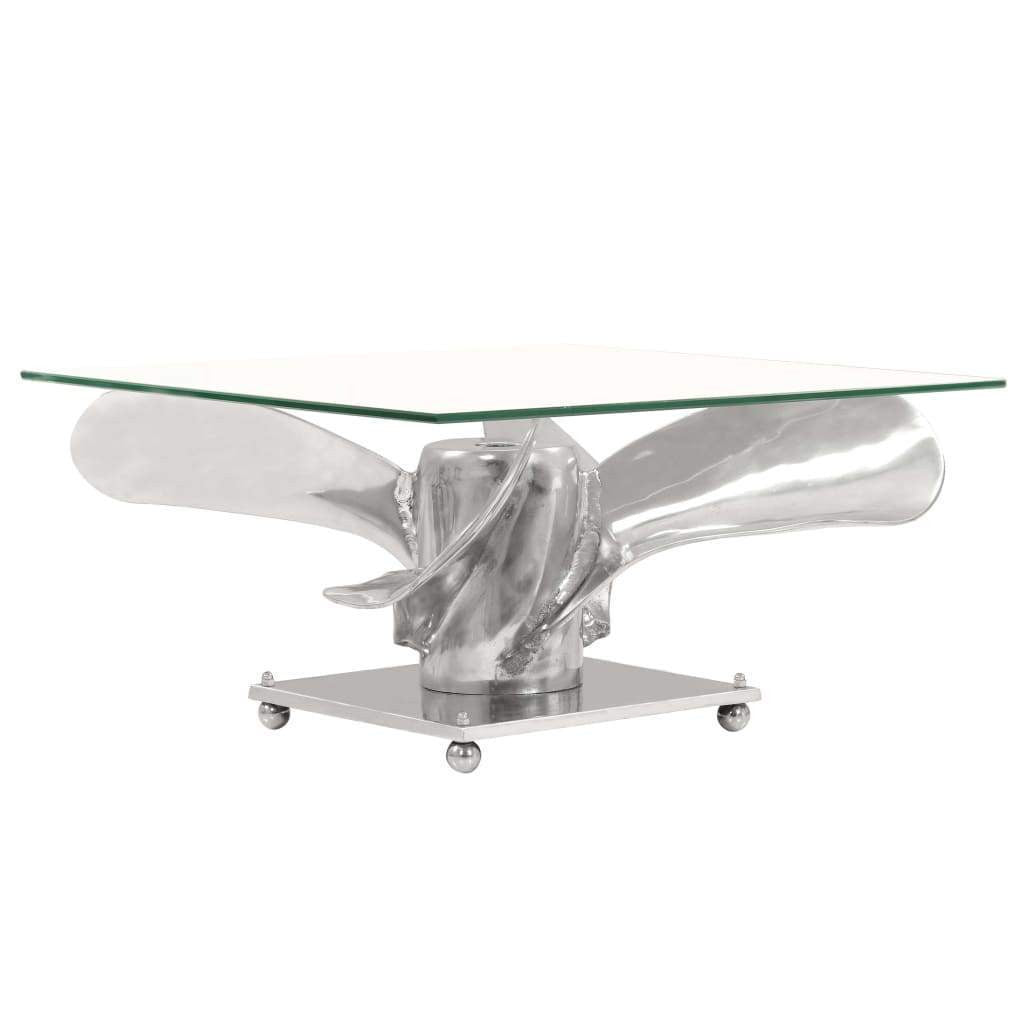 Silver Propeller Coffee Table