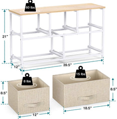Scandi Fabric 5 Drawers Dresser
