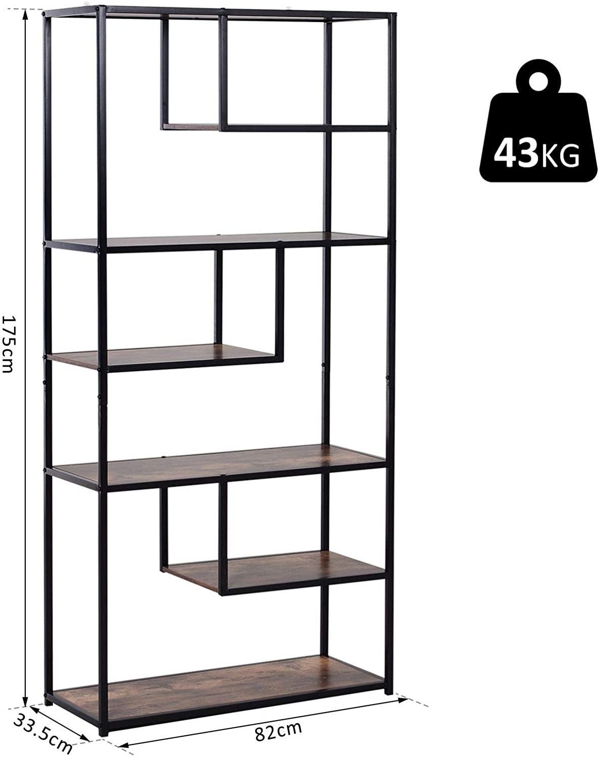 Industrial Geo Bookcase