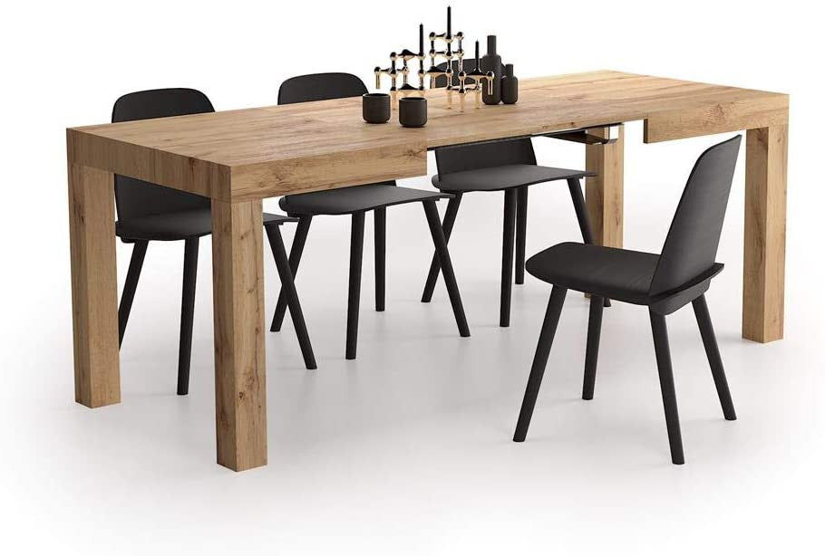 Rustic Oak Extendable Dining Table